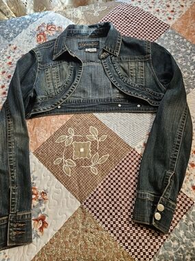 Younique Indigo Denim Jacket with Contrast Stitching